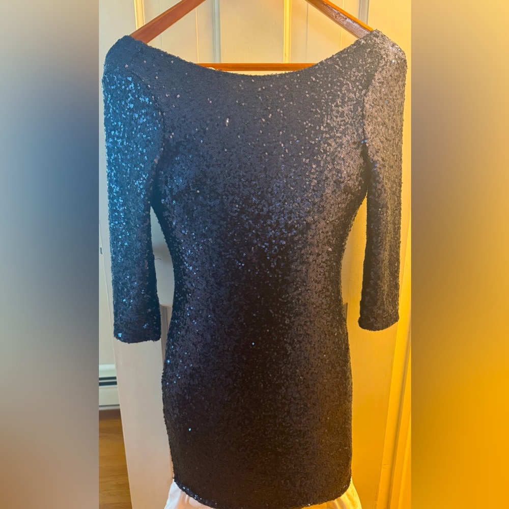 Tobi Navy Sequin Dress